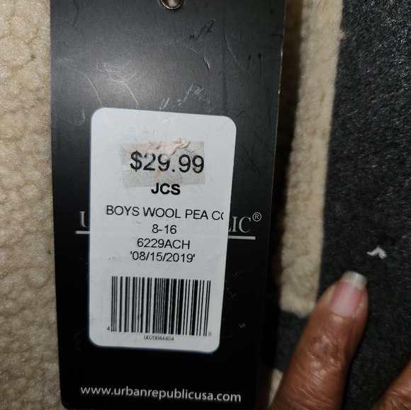 NWT urban Republic boys wool pea coat - Picture 2 of 13